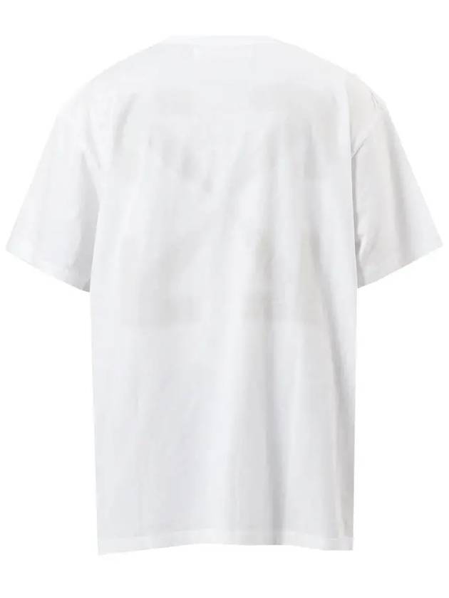 Blur Mona Lisa Overfit Short Sleeve T-Shirt White - OFF WHITE - BALAAN 4