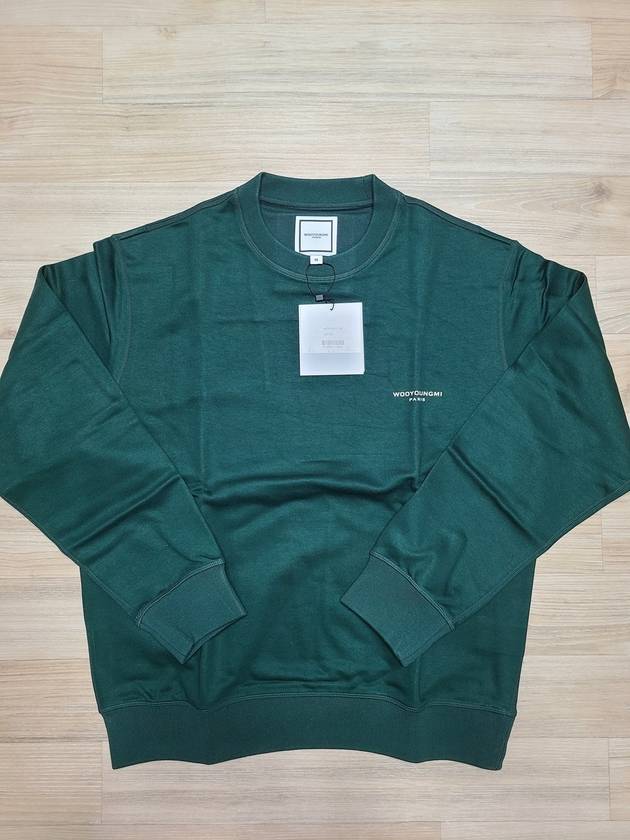 Back Square Label Sweatshirt Green - WOOYOUNGMI - BALAAN 5