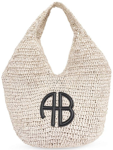 Anine Bing Leah Hobo Small Shoulder Bag, Women's, Cream - ANINE BING - BALAAN 1