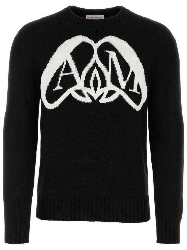 SEAL Logo Cotton Sweater 775849Q1A701080 B0710986976 - ALEXANDER MCQUEEN - BALAAN 2