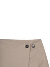 Happiness two button wrap skirtbeige - HARDCORE HAPPINESS - BALAAN 6