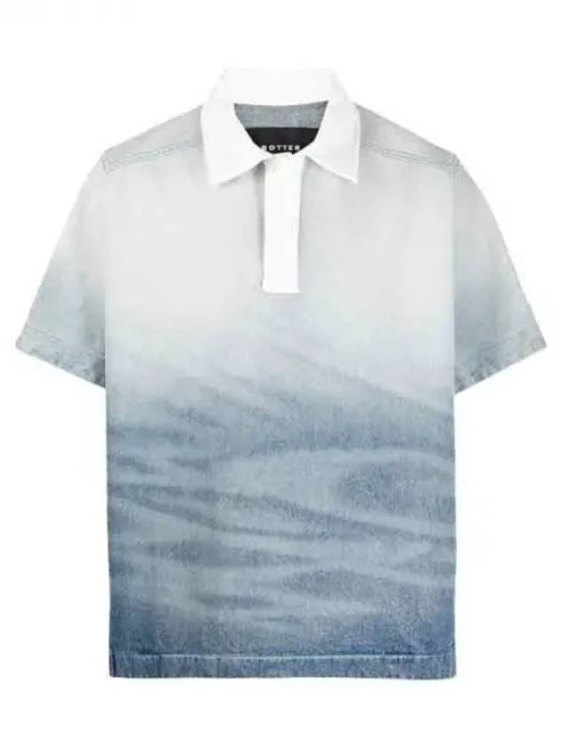 Shade effect denim polo shirt 271310 - BOTTER - BALAAN 1