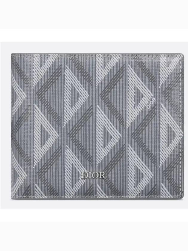 CD Diamond Canvas Half Wallet Grey - DIOR - BALAAN 2