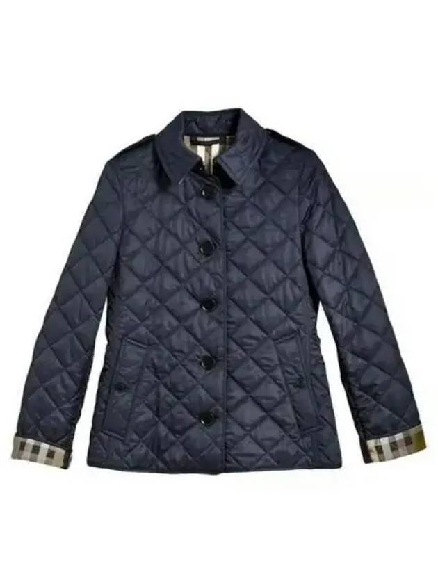 New Frank Be Quilted Jacket Navy 271884 - BURBERRY - BALAAN 1