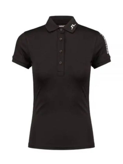 Women's Tour Tech Golf Polo Black - J.LINDEBERG - BALAAN 2