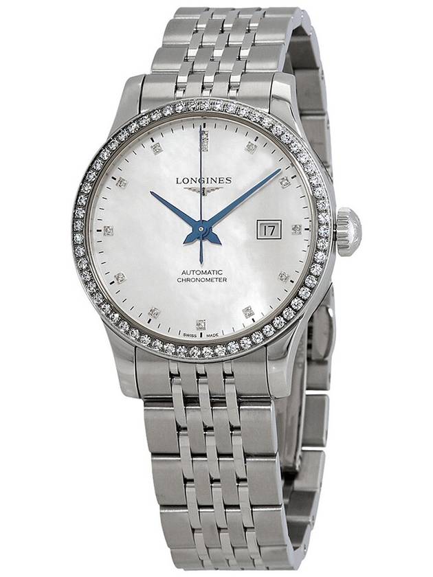 Longines Record Automatic Mother of Pearl Dial Ladies Watch L2.321.0.87.6 - LONGINES - BALAAN 1