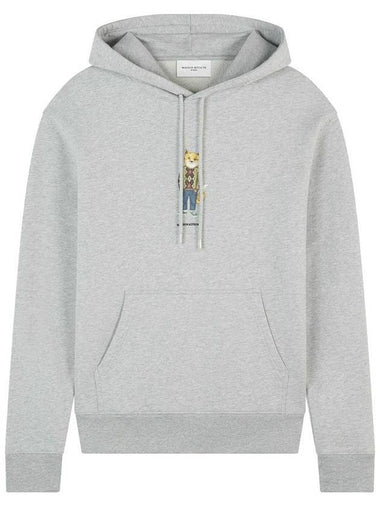 Dressed Fox Regular Hood Light Grey Melange - MAISON KITSUNE - BALAAN 1