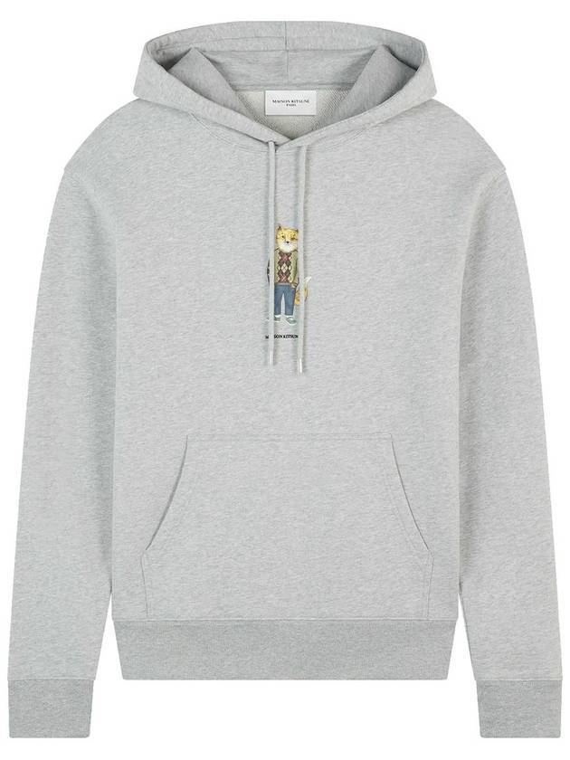 Dressed Fox Regular Hood Light Grey Melange - MAISON KITSUNE - BALAAN 1