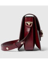 Horsebit 1955 Small Leather Shoulder Bag Rosso Ancora Red - GUCCI - BALAAN 4