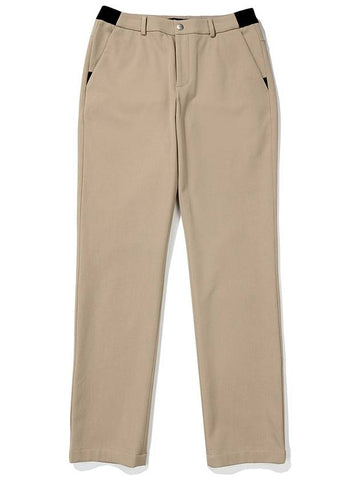 Brushed straight pants BEIGE MAN - MALBON GOLF - BALAAN 1