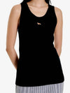 Cotton Baby Tank Top Black - MAISON KITSUNE - BALAAN 4