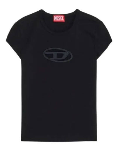 T Angie Peekaboo Logo Short Sleeve T-Shirt Black - DIESEL - BALAAN 2