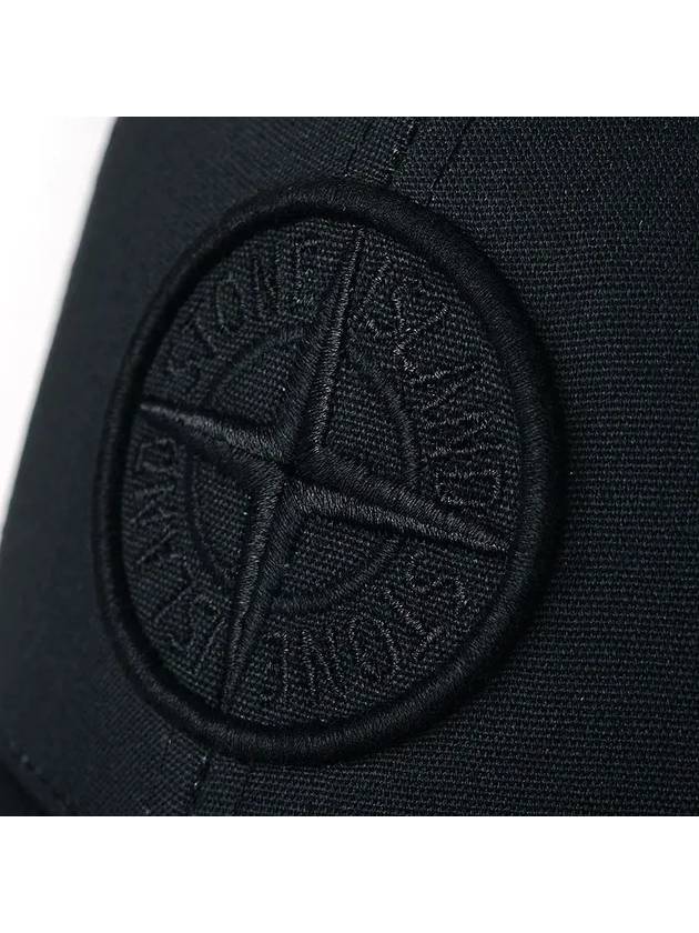 6 Panel Ball Cap Black - STONE ISLAND - BALAAN 6