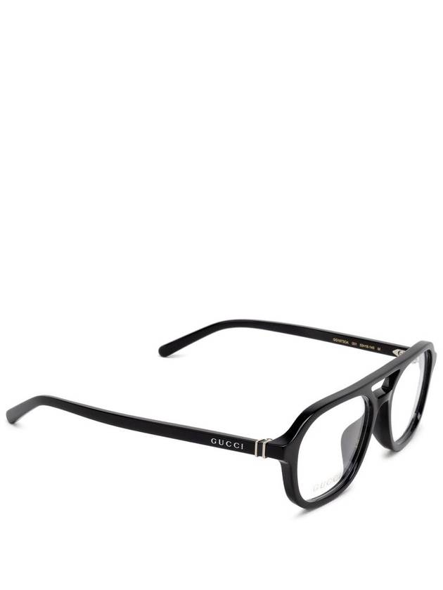 Hinge Detail Acetate Sunglasses Black - GUCCI - BALAAN 3