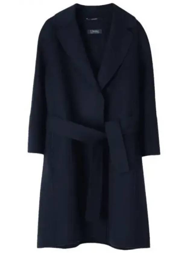 Arona Virgin Wool Coat Navy 90160439 005 90160439600 005 - MAX MARA - BALAAN 1