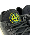 S0101 Logo Lace-Up Leather Low Top Sneakers Black - STONE ISLAND - BALAAN 4