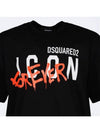 Men's Icon Forever Short Sleeve T-Shirt Black - DSQUARED2 - BALAAN 4