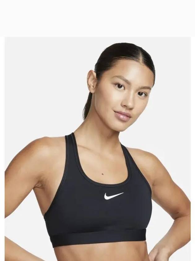 Swoosh Padded Sports Bra Black - NIKE - BALAAN 2