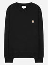 Fox Head Patch Regular Sweatshirt Black - MAISON KITSUNE - BALAAN 2