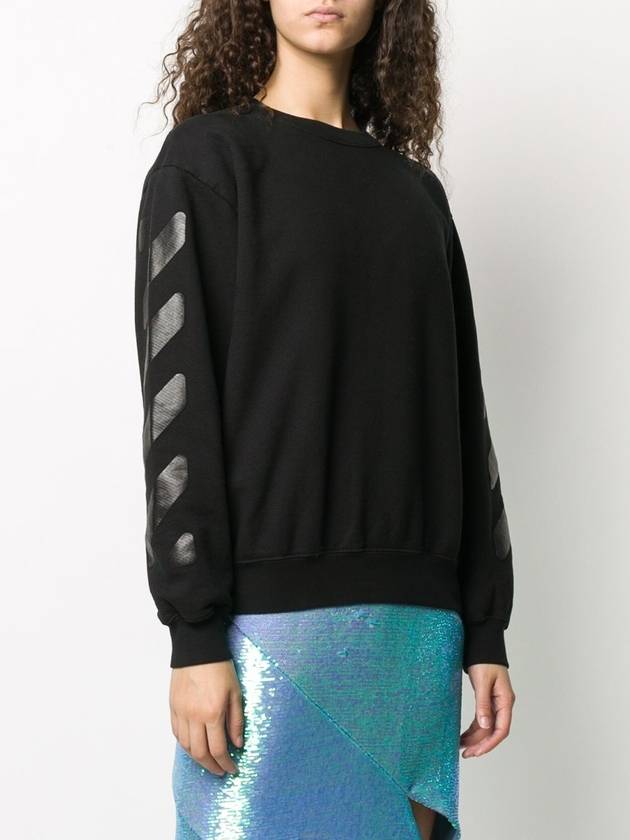 arrow print sweatshirt sweatshirt black - OFF WHITE - BALAAN 4