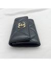 pearly lambskin resin gold flap card wallet black - CHANEL - BALAAN 6