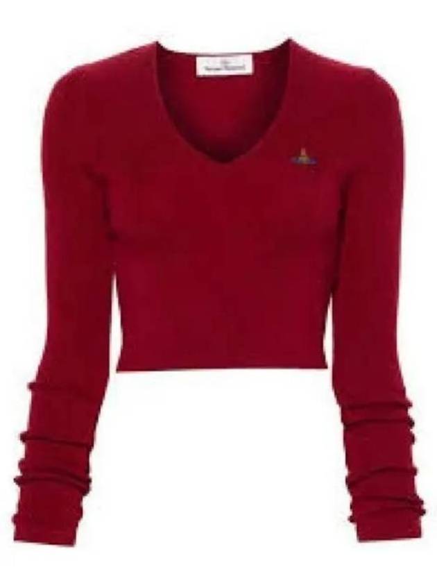 BEA CROPPED V NECK 1803004W Y001V I409 knit - VIVIENNE WESTWOOD - BALAAN 2