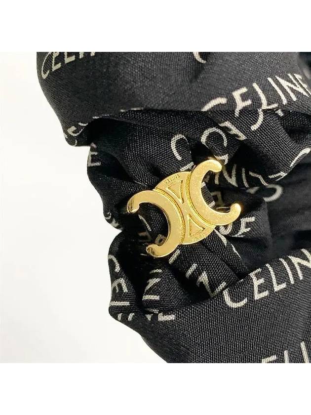Rayure Bracelet Slik Scrunchy Gold Black - CELINE - BALAAN 4