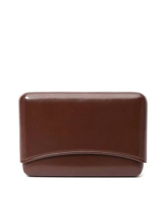 Molded Logo Card Wallet Brown - LEMAIRE - BALAAN 1