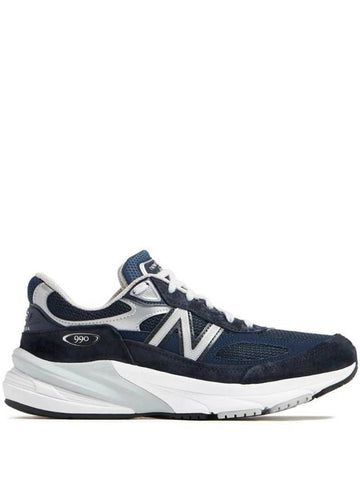 990v6 Eclipse D Wide Low Top Sneakers Navy - NEW BALANCE - BALAAN 1