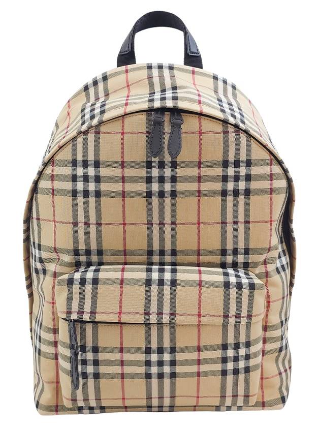 Vintage Check Motif Nylon Backpack Beige - BURBERRY - BALAAN 2