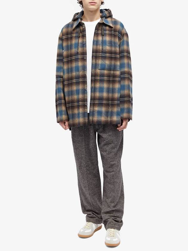 Cotton hooded checked shirt - WOOYOUNGMI - BALAAN 5