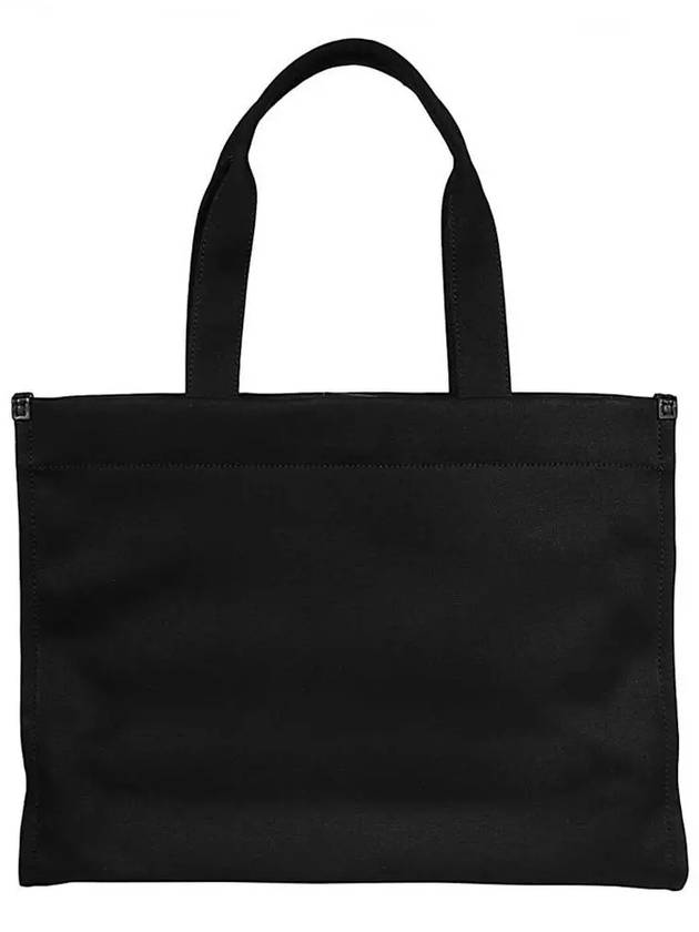 Ella Canvas Large Tote Bag Black - TORY BURCH - BALAAN 4