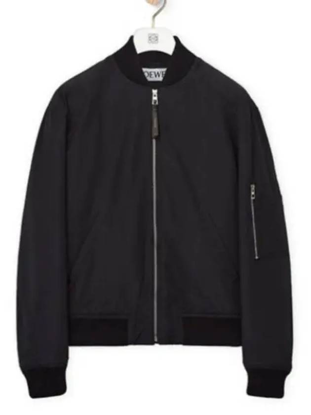 Chia Elephant Cotton Bomber Jacket Black - LOEWE - BALAAN 2