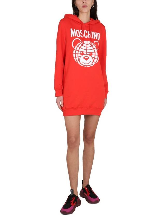 knee length one-piece dress 04300528 3127 - MOSCHINO - BALAAN 3