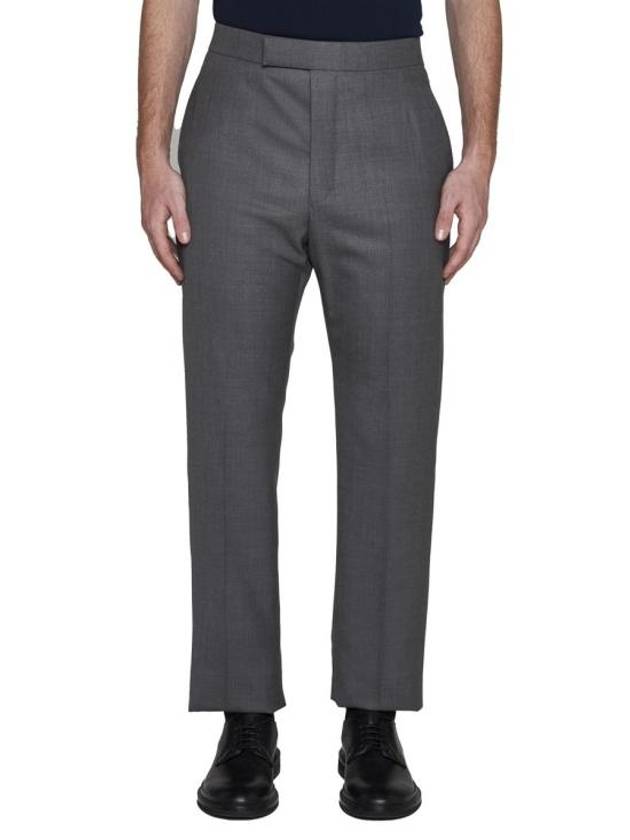 Super 120S Twill Classic Backstrap Trouser Pants Medium Grey - THOM BROWNE - BALAAN 3