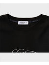 Face drawing embroidery short sleeve t shirt black - FFEFF STUDIO - BALAAN 6