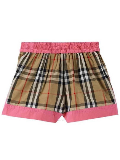 Burberry Aimee Vintage Check Panel Shorts Size 18M - BURBERRY - BALAAN 2