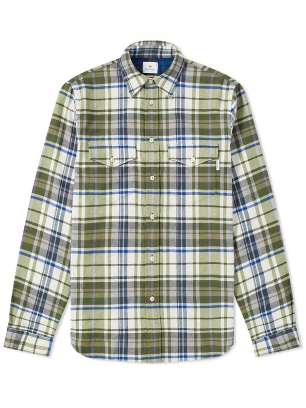 FLANNEL CHECK OVERSHIRT - PAUL SMITH - BALAAN 5