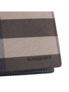 Check Leather International Bifold Wallet Dark Birch Brown - BURBERRY - BALAAN 3