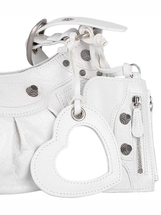 Le Cagole XS Lambskin Shoulder Bag White - BALENCIAGA - BALAAN 9