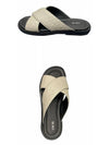 Alias ​​Grained Leather Sandals Beige - DIOR - BALAAN 5