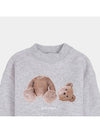 Kids Kill the Bear Crew Neck Sweatshirt Medium Gray PGBA002F21FLE001 0660 - PALM ANGELS - BALAAN 2