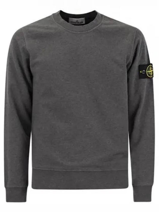 Wappen Patch Garment Dyed Sweatshirt Grey - STONE ISLAND - BALAAN 2