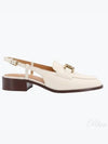 Leather Chain Loafers Ivory - TOD'S - BALAAN 2