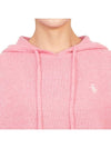 Embroidered Logo Cashmere Hoodie Pink - SPORTY & RICH - BALAAN 7