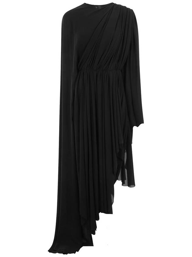 black all in asymmetrical dress 768709TGO081000 B0560955650 - BALENCIAGA - BALAAN 1