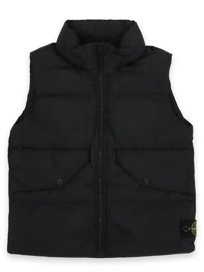 Kids Wappen Patch Down Padded Vest Black - STONE ISLAND - BALAAN 2