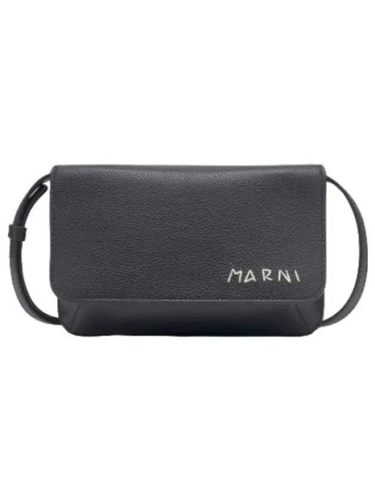 Pochette Flap Crossbody Bag Black - MARNI - BALAAN 1