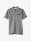 Play Men's Black Heart Waffen PK Shirt P1 T078 1 Gray - COMME DES GARCONS - BALAAN 3