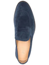 Suede Penny Loafers Midnight Blue - BRUNELLO CUCINELLI - BALAAN 4